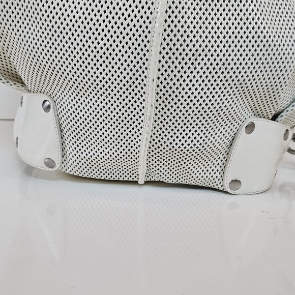 Kooba Vintage White Mesh Leather Hobo Bag - Chic & Unique! - Picture 3 of 16